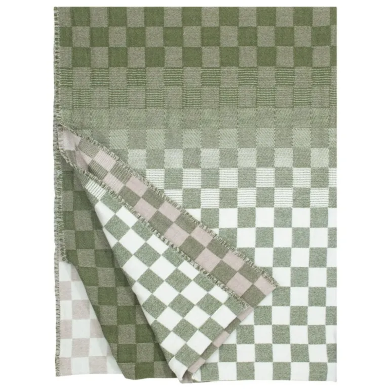 Lapuan Kankurit Shakki throw, beige - olive - white