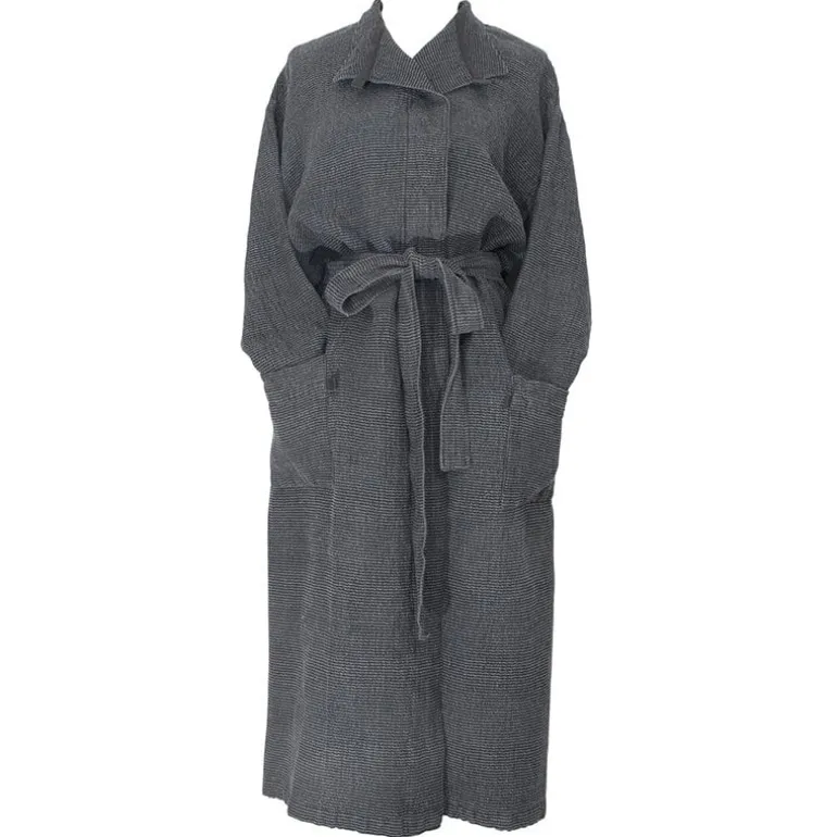 Lapuan Kankurit Terva bathrobe, black - graphite