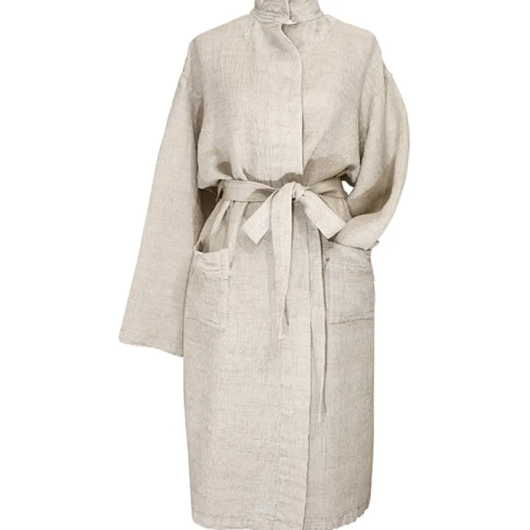 Lapuan Kankurit Terva bathrobe, white - linen