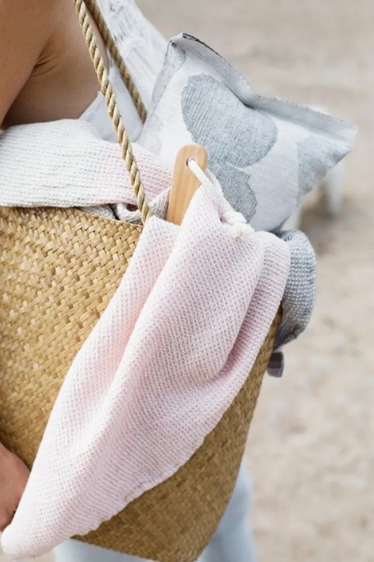 Lapuan Kankurit Terva hand towel, white - grey