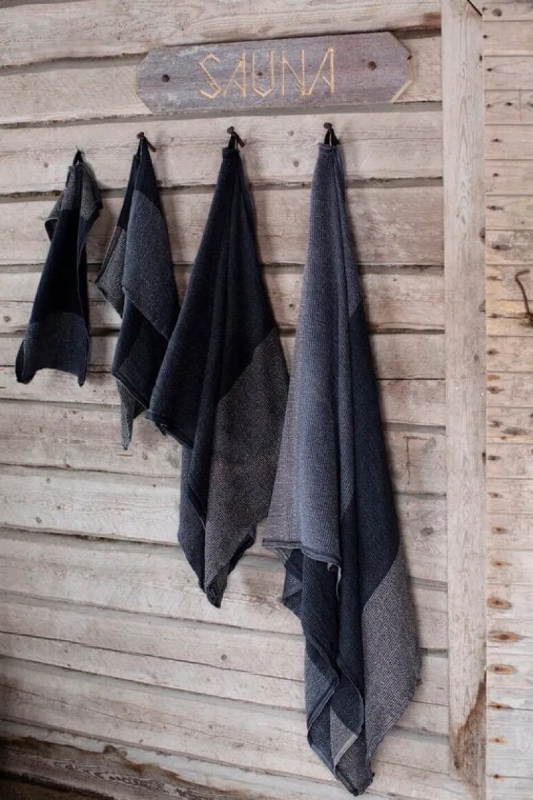 Lapuan Kankurit Terva small towel, black - multi - grey