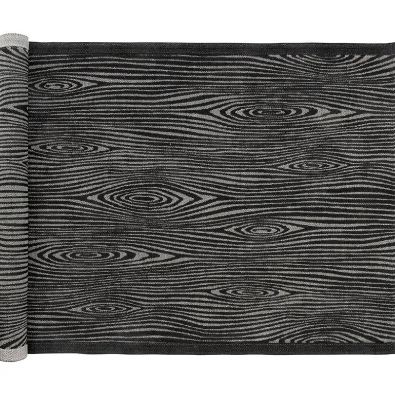 Lapuan Kankurit Viilu sauna cover 48 x 60 cm, black - linen