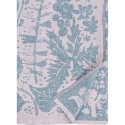 Lapuan Kankurit Villiyrtit tablecloth/throw, 150 x 200 cm, rose - petroleum