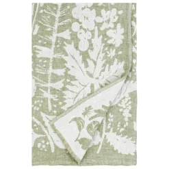Lapuan Kankurit Villiyrtit tablecloth/throw, 150 x 200 cm, white - olive