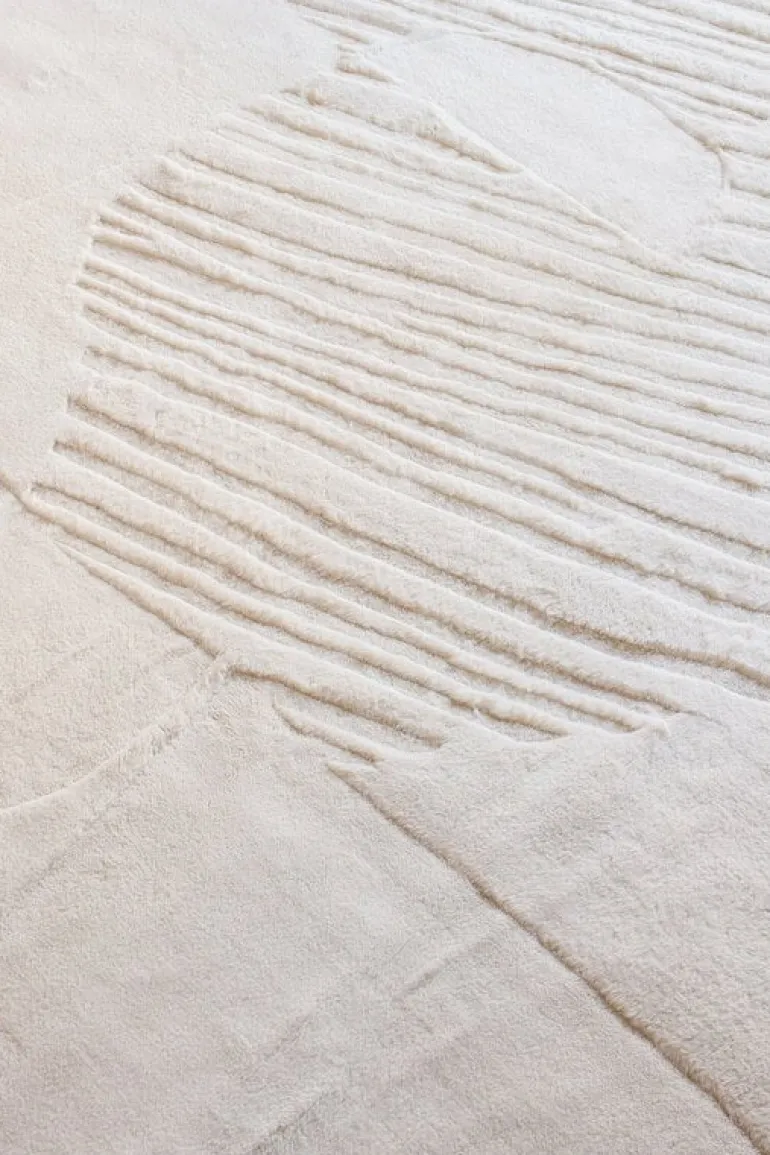 LAYERED Artisan Guild rug, bone white