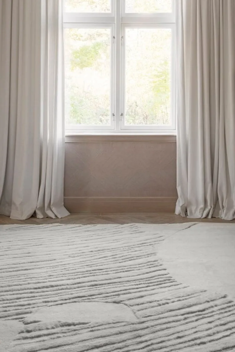LAYERED Artisan Guild rug, bone white