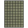 LAYERED Avenue Checked rug, olive