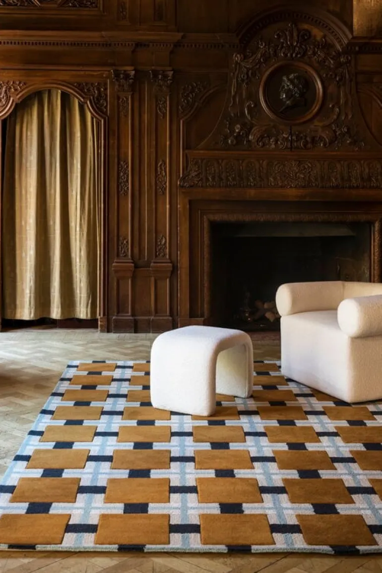 LAYERED Evelina Kroon Ochre Fields rug