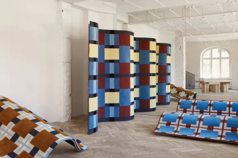 LAYERED Evelina Kroon Ochre Fields rug