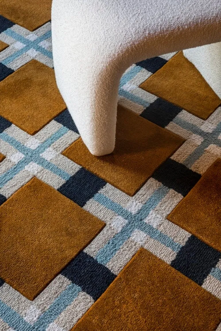 LAYERED Evelina Kroon Ochre Fields rug