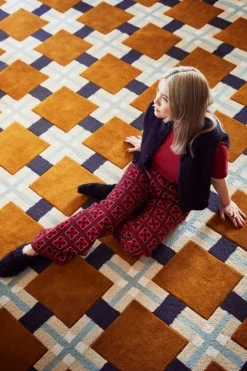 LAYERED Evelina Kroon Ochre Fields rug