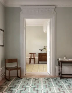 LAYERED Lilly wool rug, mustard