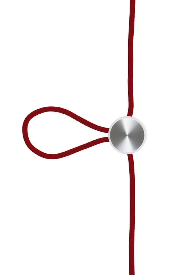 Le Klint Cord Adjuster, white - steel