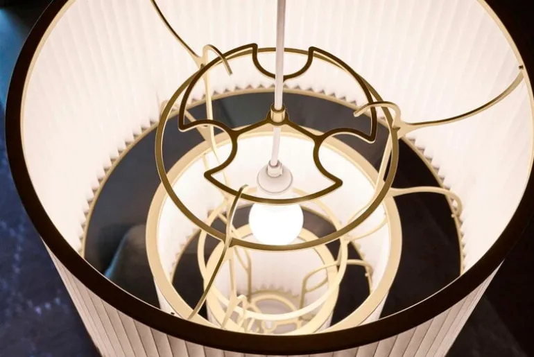 Le Klint Plivello 112 pendant, white - gold