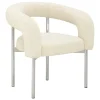 Lepo Product Boa chair, chrome - light beige Kvadrat Coda2 103