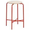 Lepo Product Moderno bar stool, low, red - birch
