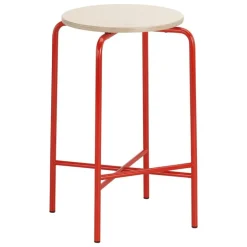 Lepo Product Moderno bar stool, low, red - birch