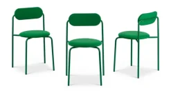 Lepo Product Moderno chair, green - green upholstery