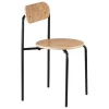 Lepo Product Moderno chair, black - curly birch veneer