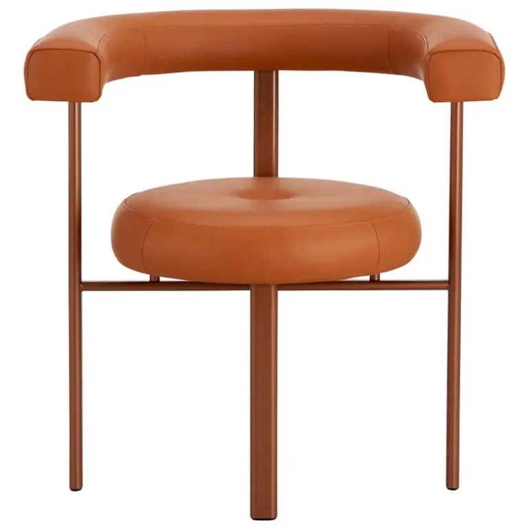Lepo Product Polar L1001 chair, rust - brown leather Challenger 026