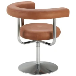 Lepo Product Polar L1001P chair, chrome - brown leather Challenger 046