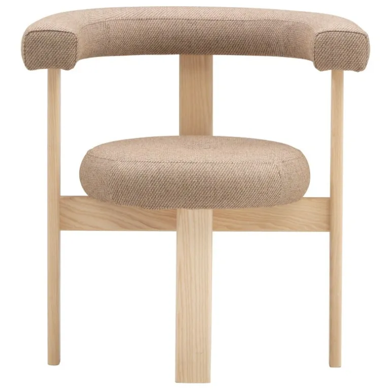 Lepo Product Polar L1001W chair, ash - beige wool fabric Revolution REV10