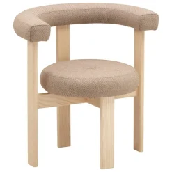 Lepo Product Polar L1001W chair, ash - beige wool fabric Revolution REV10
