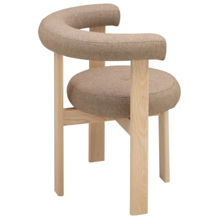Lepo Product Polar L1001W chair, ash - beige wool fabric Revolution REV10