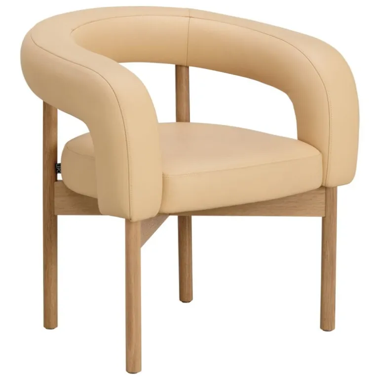 Lepo Product Wooden Boa chair, oak - Elmo Leather, Elmonordic IV, 02071