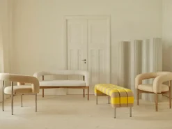 Lepo Product Wooden Boa Love 2-seat. sofa, oak - Kvadrat Sacho Elle 0200