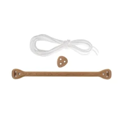 Lillagunga Bone trapeze, oak - white rope