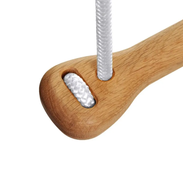 Lillagunga Bone trapeze, oak - white rope