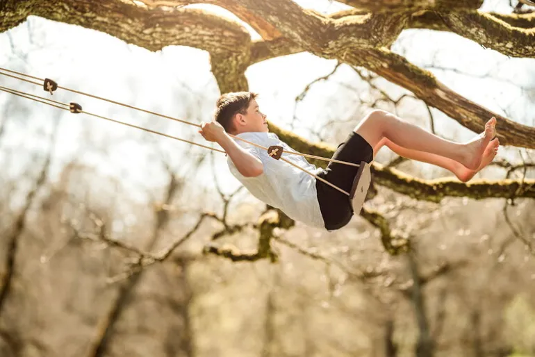 Lillagunga Lillagunga Grand Outdoor swing, walnut - black