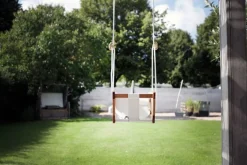 Lillagunga Lillagunga Toddler swing, oak - white seat and rope