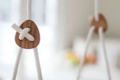 Lillagunga Lillagunga Toddler swing, oak - white seat and rope