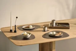 Lind DNA Curve glass mat, caviar Nupo leather