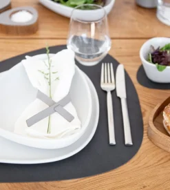 Lind DNA Curve glass mat, black Nupo leather