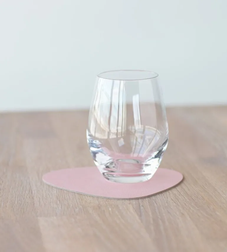 Lind DNA Curve glass mat, rose Nupo leather