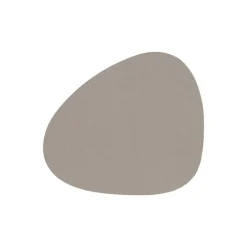 Lind DNA Curve glass mat, ash grey Serene leather