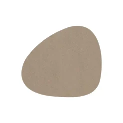 Lind DNA Curve glass mat, mole grey Serene leather