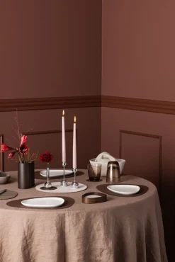 Lind DNA Curve glass mat, dark brown Nupo leather