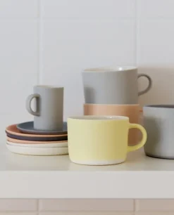 Lokal Helsinki Kahvi cup, M, white - grey