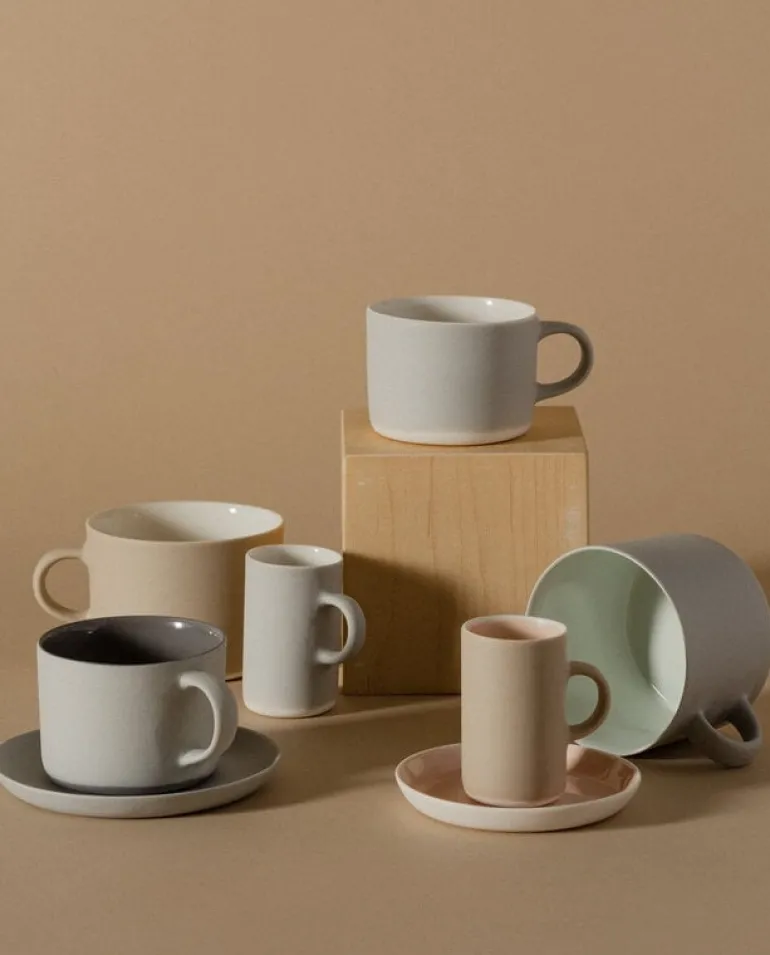 Lokal Helsinki Kahvi cup, M, grey - smoke