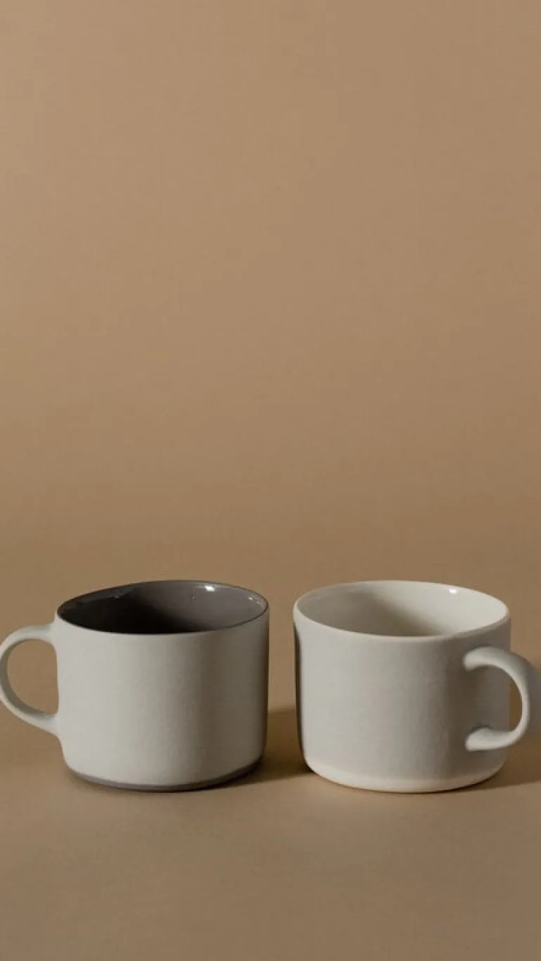 Lokal Helsinki Kahvi cup, M, grey - smoke