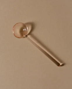 Lokal Helsinki Nekku glass spoon, pink