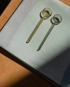 Lokal Helsinki Nekku glass spoon, grey