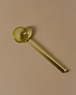 Lokal Helsinki Nekku glass spoon, green