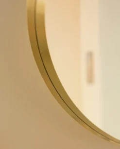 Lokal Helsinki Vino 40 mirror, brass, outward