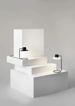 Louis Poulsen AJ Oxford table lamp, 280 mm, black - opal glass