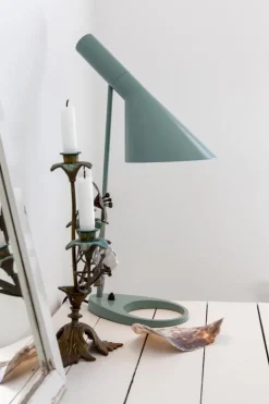 Louis Poulsen AJ table lamp V3, pale petroleum